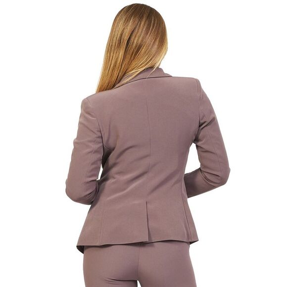 Yes Zee Gray Polyester Suits & Women's Blazer - Picture 2 of 5